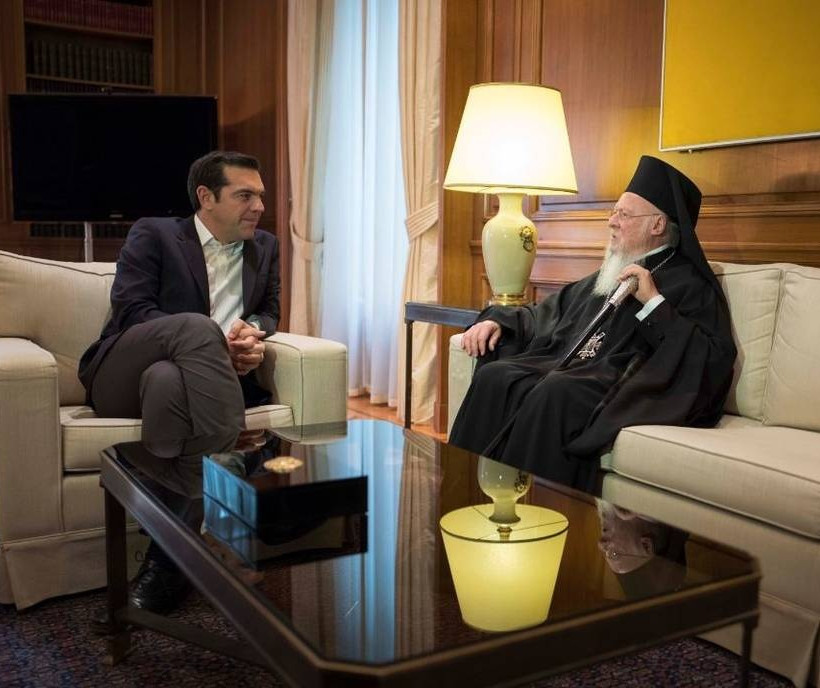 Συνάντηση Τσίπρα με τον Οικουμενικό Πατριάρχη Βαρθολομαίο: Τι ανάρτησε ο πρωθυπουργός στο Twitter
