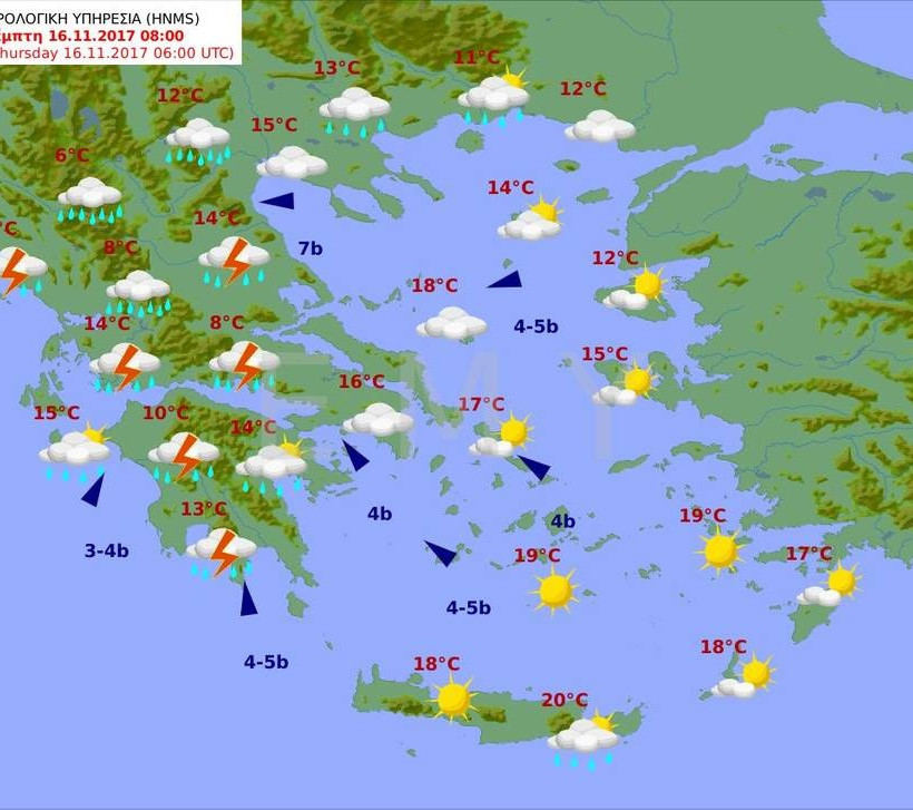 Καιρός τώρα: Η κακοκαιρία θα σαρώσει και την Τετάρτη τη χώρα με καταιγίδες και νεροποντές (pics)