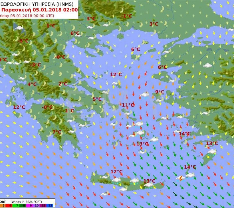 Καιρός τώρα - Έκτακτο δελτίο: Με χιόνια, καταιγίδες και πολλά μποφόρ η Πέμπτη (pics)
