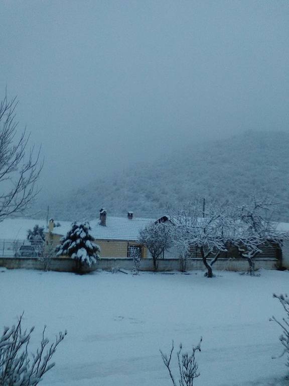 Στα λευκά η Πύλη πρεσπών σε Υψόμετρο 882μ.