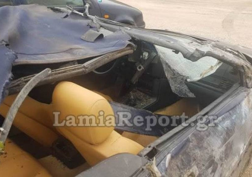 Σοκαριστικό τροχαίο έξω από τη Λαμία – Τραυματίστηκαν δύο νεαροί (ΠΡΟΣΟΧΗ – ΣΚΛΗΡΕΣ ΕΙΚΟΝΕΣ)