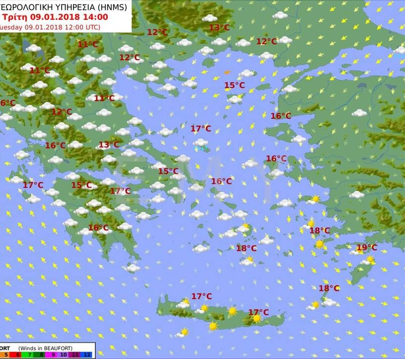 Καιρός τώρα: Με συννεφιά, αυξημένη υγρασία και βροχές η Τρίτη (pics)