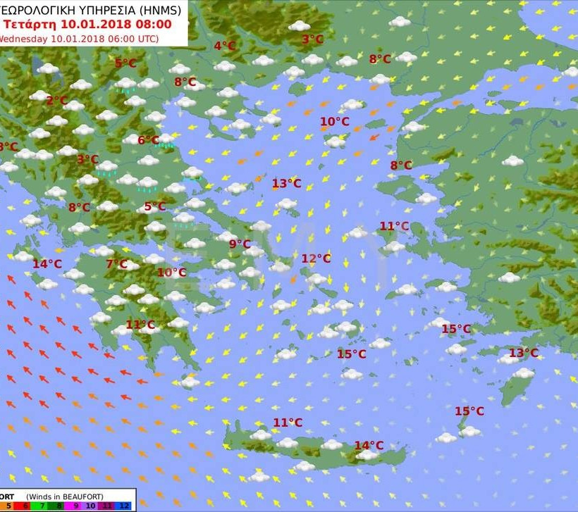 Καιρός τώρα: Με συννεφιά, αυξημένη υγρασία και βροχές η Τρίτη (pics)