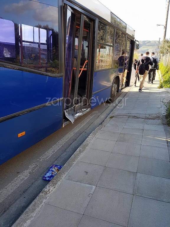 Κρήτη - Τροχαίο με λεωφορείο γεμάτο μαθητές – Εικόνες – σοκ 