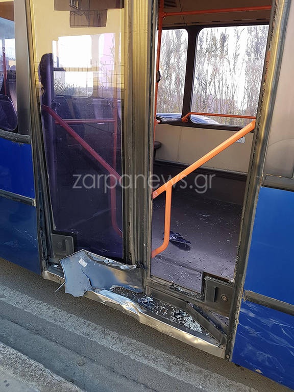 Κρήτη - Τροχαίο με λεωφορείο γεμάτο μαθητές – Εικόνες – σοκ 