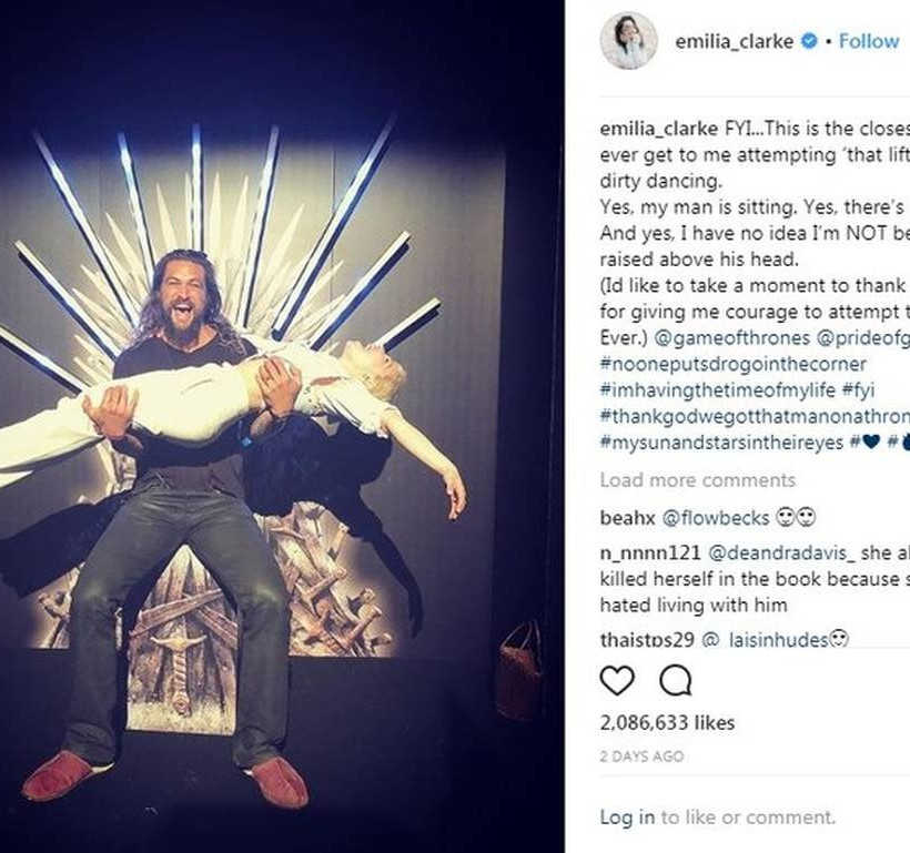 Game of Thrones: Καλίσι και Ντόγκο τα ήπιαν κι άρχισαν να δημοσιεύουν φωτογραφίες αλά dirty dancing