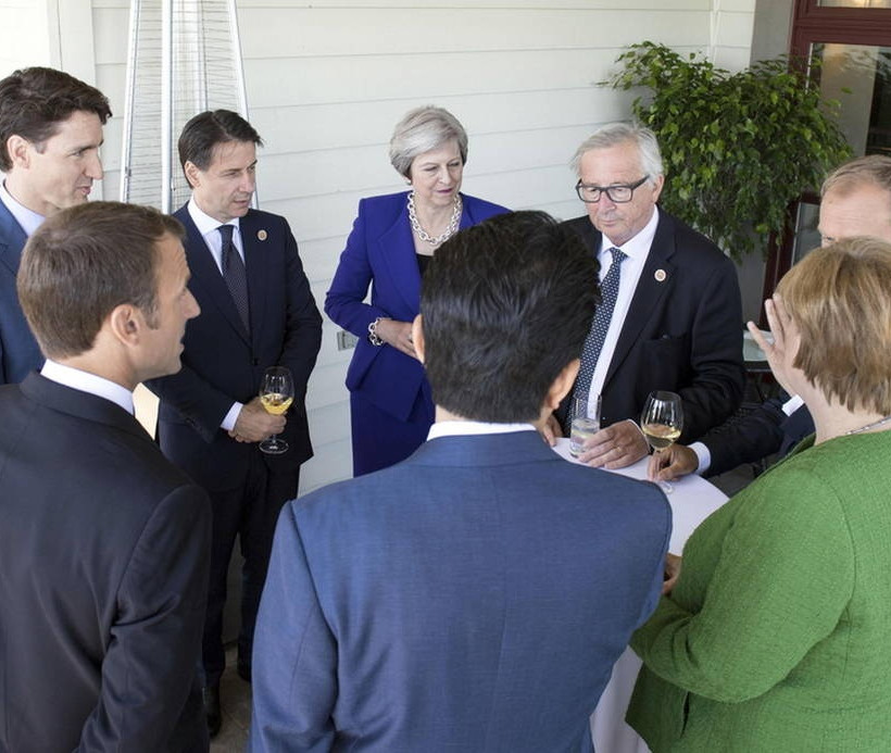 G7: Πυρετώδεις διαπραγματεύσεις για κοινό ανακοινωθέν - Που τα βρήκαν, που διαφωνούν (Pics)