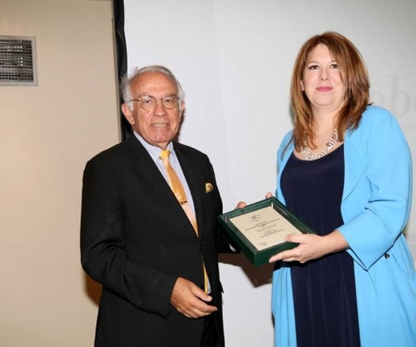 Α. Γκορτζής, Πρόεδρος EBEN GR, Μ. Λιακοπούλου, Διευθύντρια Εσωτερικού Ελέγχου ΕΥΔΑΠ