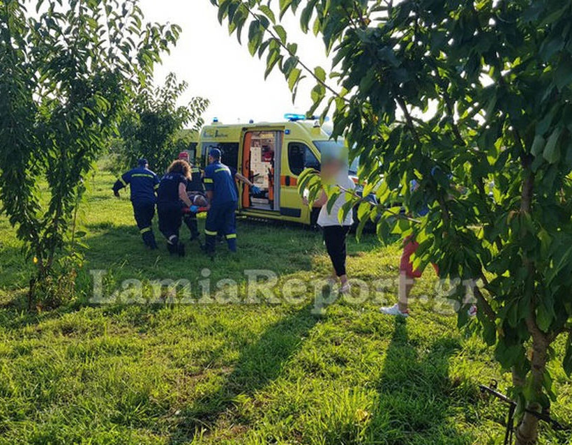 Λαμία: Αγρότης καταπλακώθηκε από το τρακτέρ του (vid)