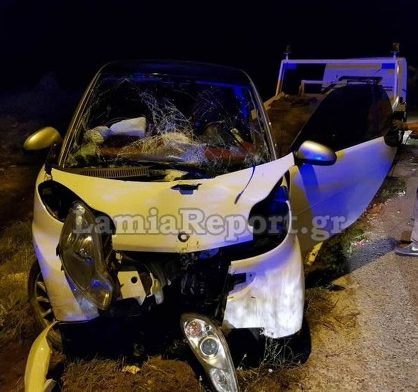 Σοβαρό τροχαίο στη Λαμία (ΠΡΟΣΟΧΗ ΣΚΛΗΡΕΣ ΕΙΚΟΝΕΣ)