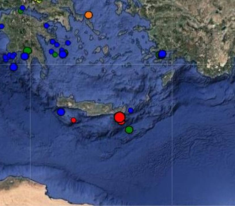 ΕΚΤΑΚΤΟ: Ισχυρός σεισμός ΤΩΡΑ στην Κρήτη 