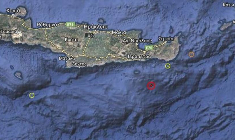 ΕΚΤΑΚΤΟ: Ισχυρός σεισμός ΤΩΡΑ στην Κρήτη 