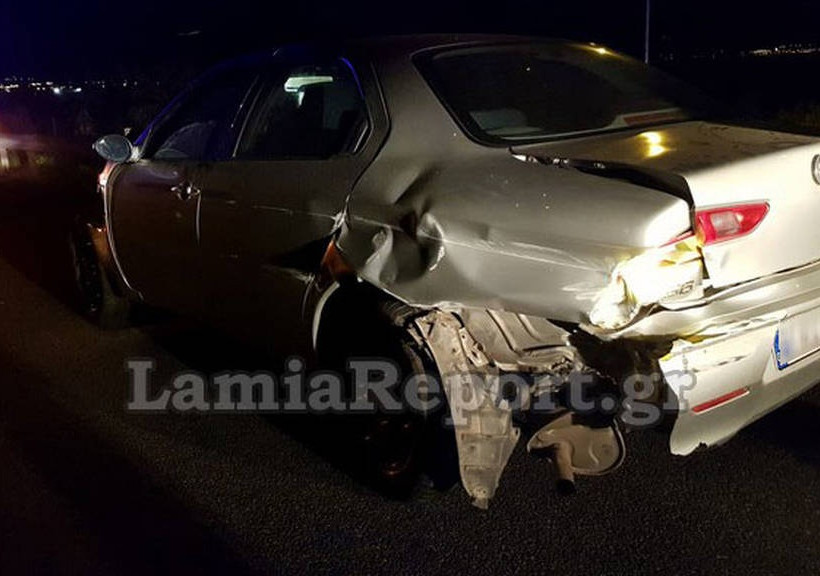Λαμία: Αυτοκίνητο έφερε «σβούρες» στην Εθνική 