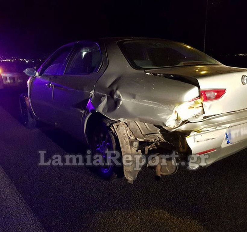 Λαμία: Αυτοκίνητο έφερε «σβούρες» στην Εθνική 