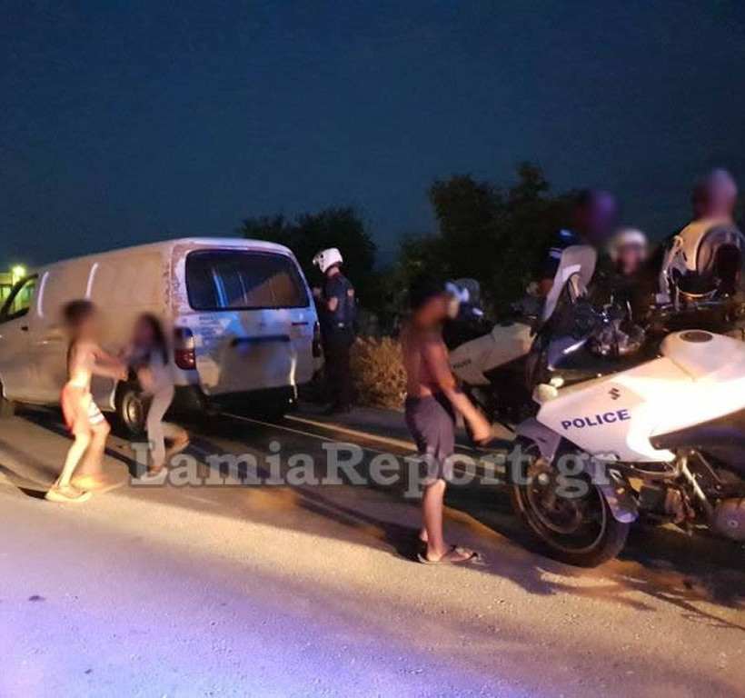 Άγριο ξύλο στο κέντρο της Λαμίας για τα μάτια μιας γυναίκας (pics&vid)