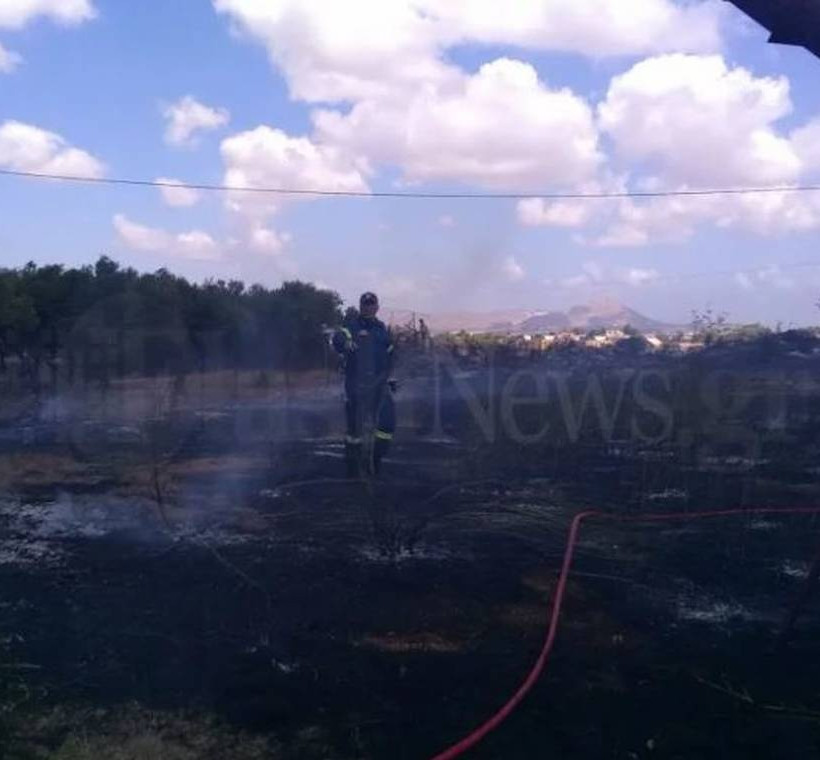 Φωτιά στην περιοχή Κορακιές Χανίων (pics)