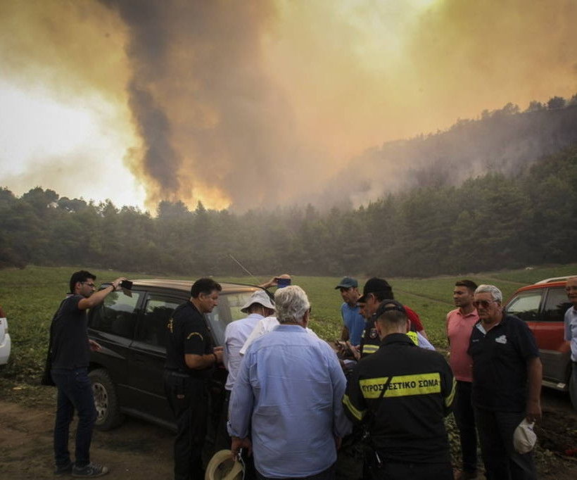 Φωτιά στην Αμαλιάδα: Σε χαράδρα δίνουν οι Πυροσβέστες τη μάχη με τις φλόγες 