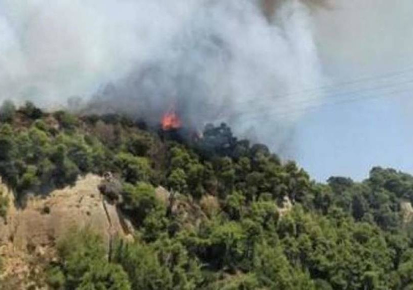 Σε ύφεση η φωτιά στη Δαφνιώτισσα Αμαλιάδας