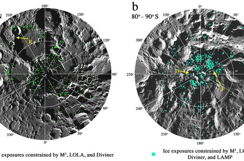 H NASA βρήκε νερό στη σκοτεινή πλευρά του φεγγαριού