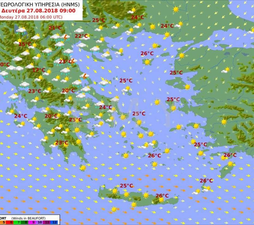 Καιρός: Καλοκαιρινές μπόρες και καταιγίδες την Κυριακή - Πού θα είναι έντονα τα φαινόμενα (pics)