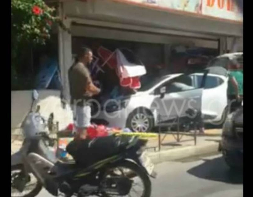Χανιά: Έχασε τον έλεγχο του αυτοκινήτου και «μπούκαρε» σε μίνι μάρκετ (pics)