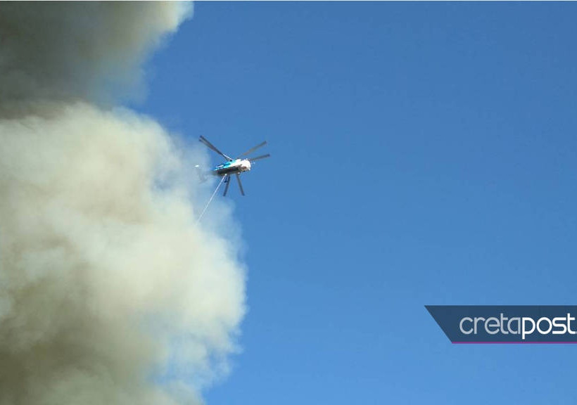 Φωτιά ΤΩΡΑ στο Πανεπιστήμιο Κρήτης (vid+pics)