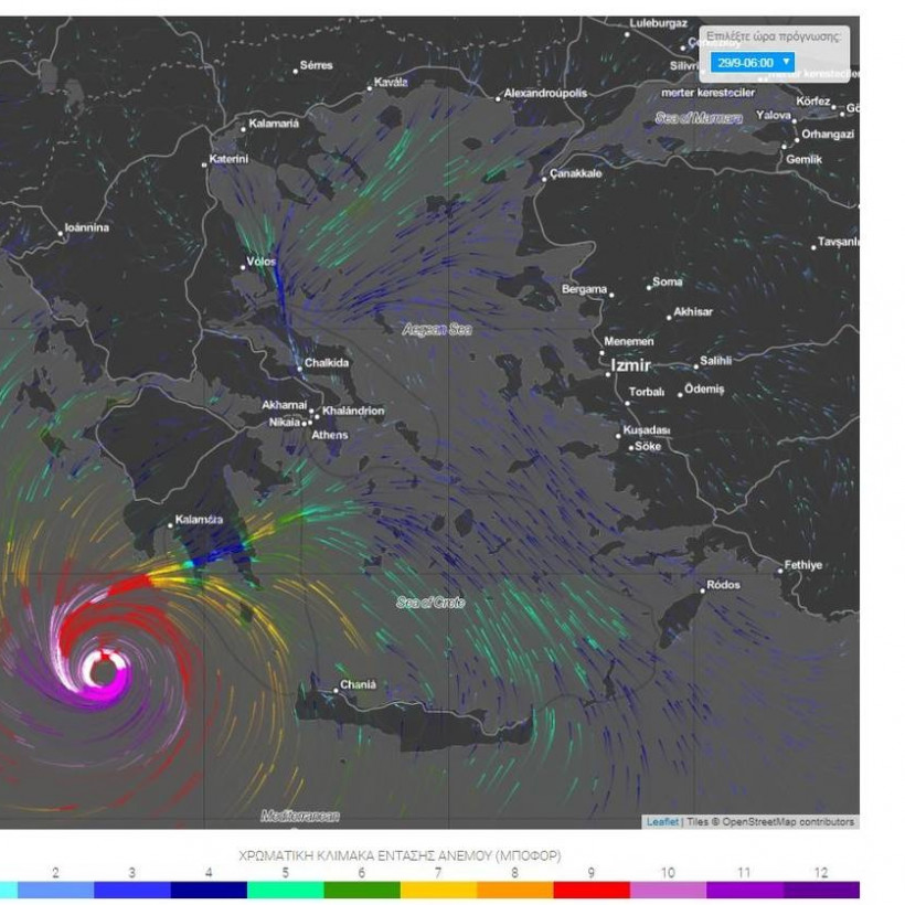 Καιρός: Δείτε σε φωτογραφίες την πορεία του Μεσογειακού κυκλώνα 