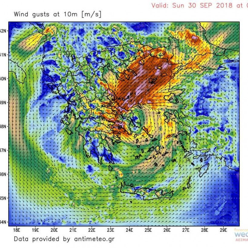 Κυκλώνας «Ζορμπάς» LIVE: Πώς θα κινηθεί τις επόμενες ώρες (χάρτες)