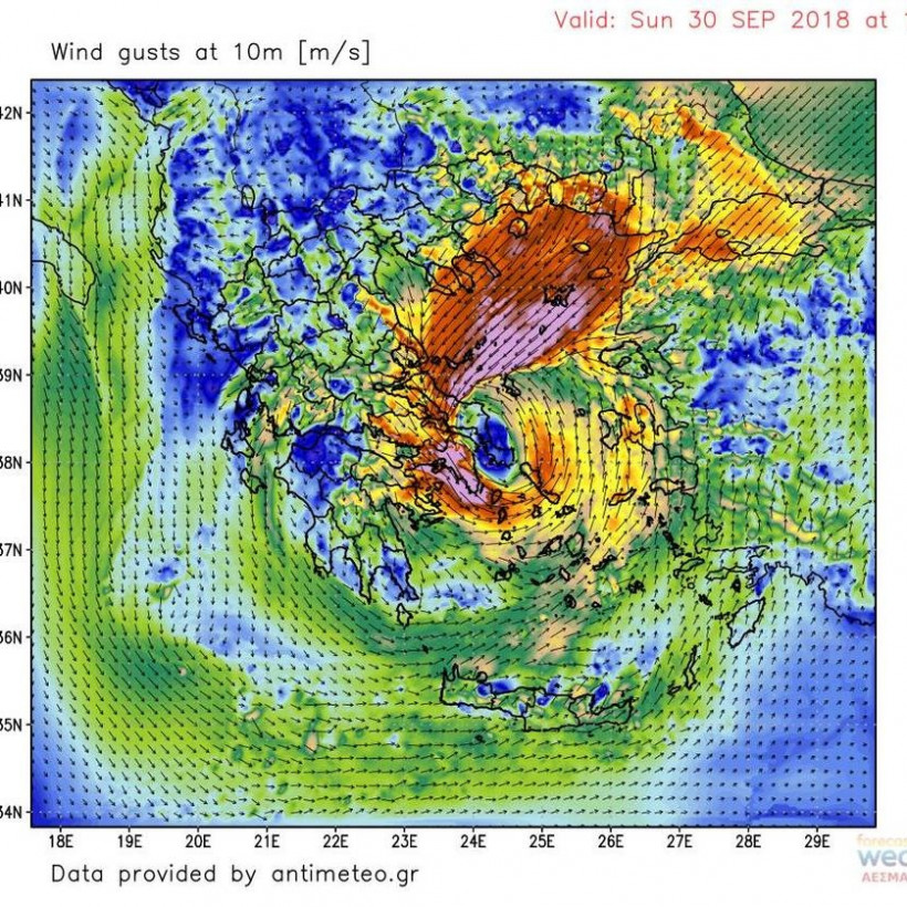 Κυκλώνας «Ζορμπάς» LIVE: Πώς θα κινηθεί τις επόμενες ώρες (χάρτες)