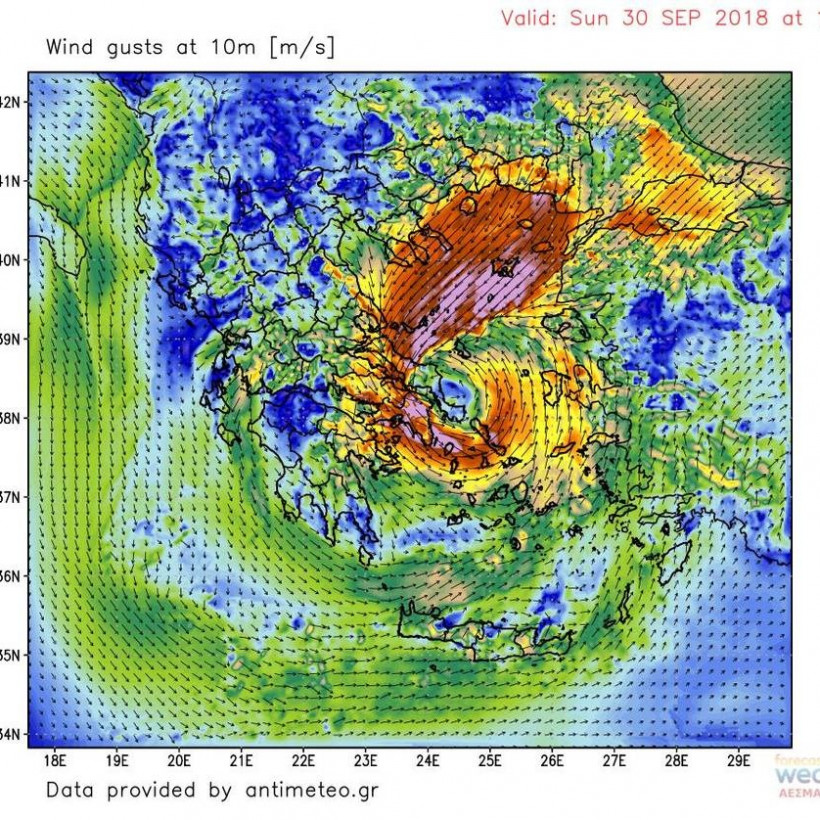 Κυκλώνας «Ζορμπάς» LIVE: Πώς θα κινηθεί τις επόμενες ώρες (χάρτες)