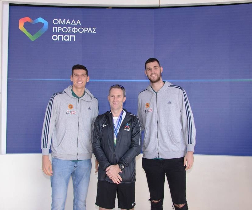 Ντίνος Μήτογλου ΚΑΕ Παναθηναϊκός ΟΠΑΠ, Ντάμιαν Κόουπ Διευθύνων Σύμβουλος ΟΠΑΠ, Γιώργος Παπαγιάννης ΚΑΕ Παναθηναϊκός ΟΠΑΠ