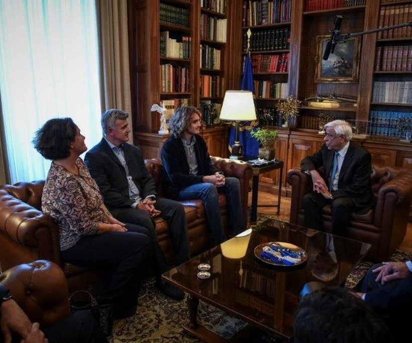 Στο Προεδρικό Μέγαρο ο Στέφανος Τσιτσιπάς: Νιώθω υπερήφανος που παίζω για τα ελληνικά χρώματα