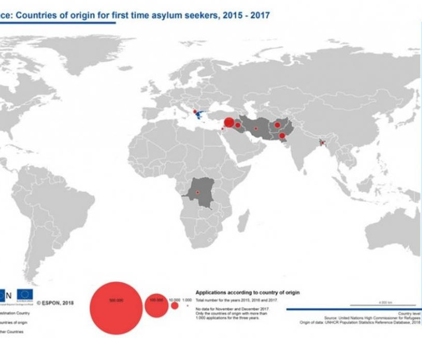 Στοιχεία - «φωτιά»: Περισσότεροι από 42.000 πρόσφυγες ζήτησαν άσυλο στην Ελλάδα το 2017 (ΧΑΡΤΕΣ)