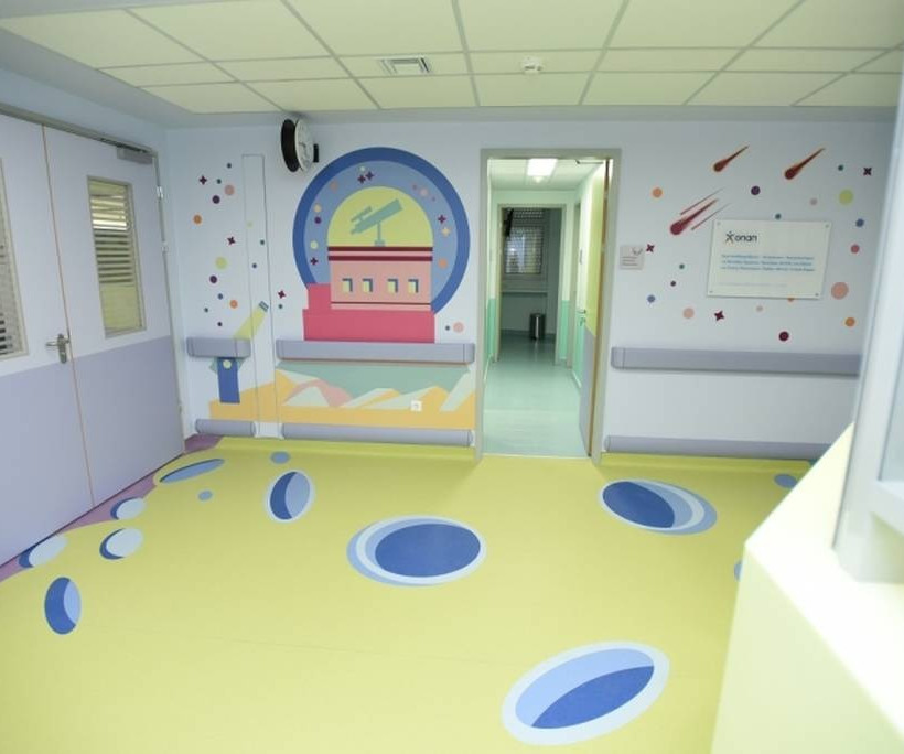 Υποδοχή για τους θαλάμους νοσηλείας 