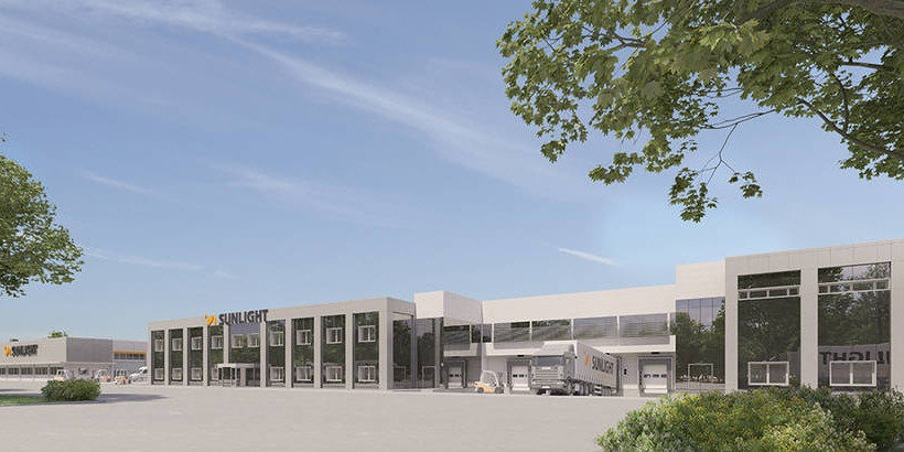 Το υπό ανακατασκευή νέο τμήμα Βιομηχανικών Μπαταριών στο εργοστάσιο SUNLIGHT, στο νέο Όλβιο Ξάνθης