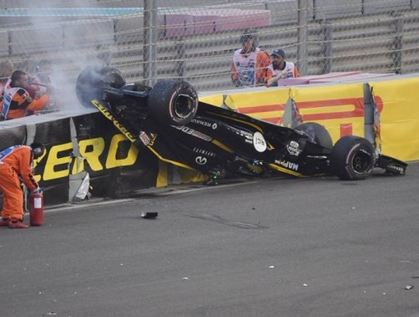 Σοκαριστικό ατύχημα στη Formula 1 - Μονοθέσιο τούμπαρε και πήρε φωτιά (pics)