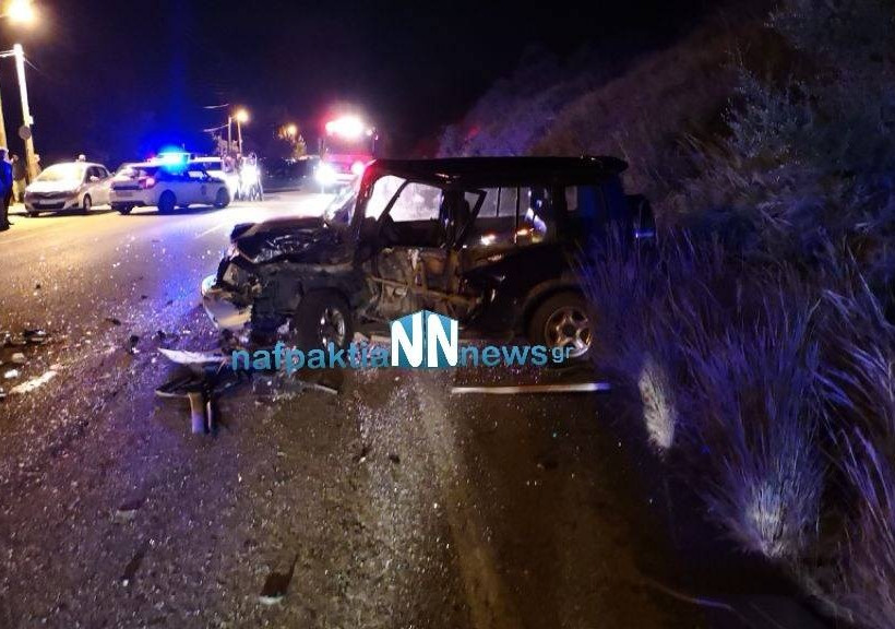Σοβαρό τροχαίο με τρεις τραυματίες στη Ναύπακτο (pics&vid)