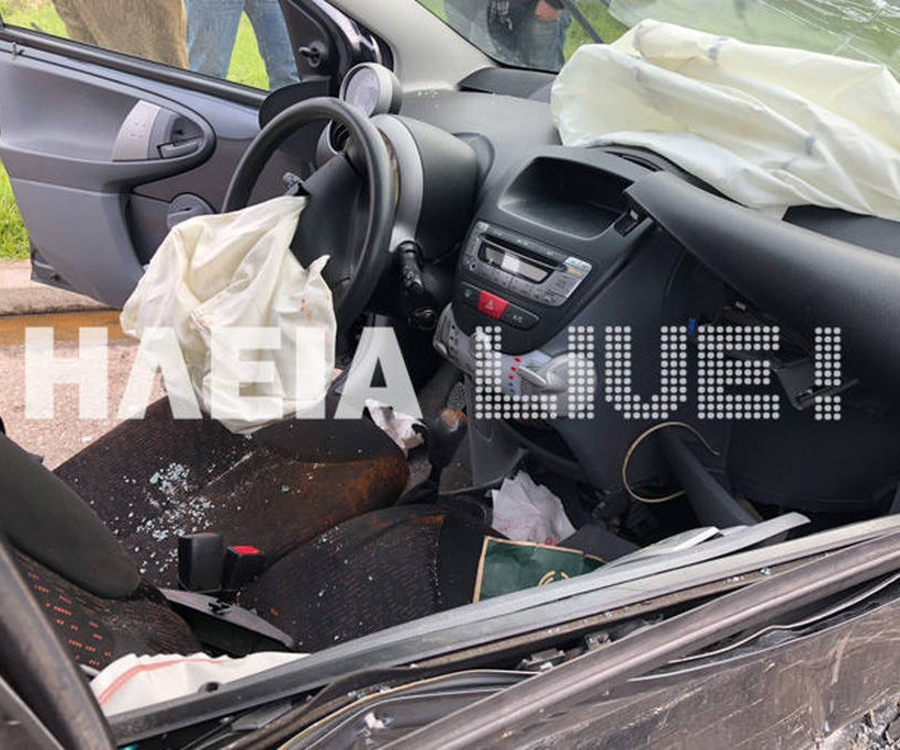 Πύργος: Τροχαίο με τραυματία εκπαιδευτικό  (pics+vid)