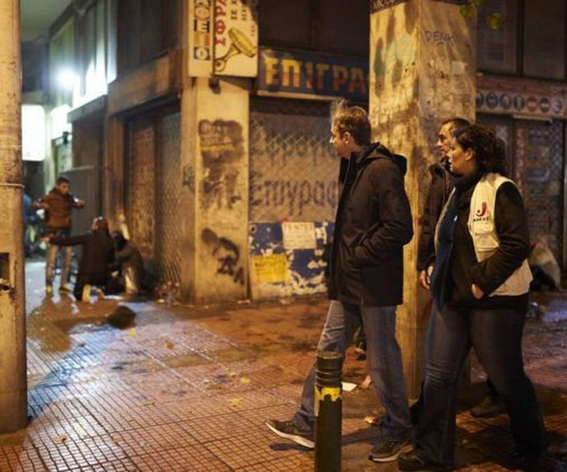 Με πρώην χρήστες ναρκωτικών συναντήθηκε ο Κυριάκος Μητσοτάκης