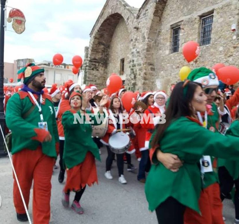 Santa Run: Με Άγιους Βασίληδες «πλημμύρισαν» οι δρόμοι των Χανίων (pics)