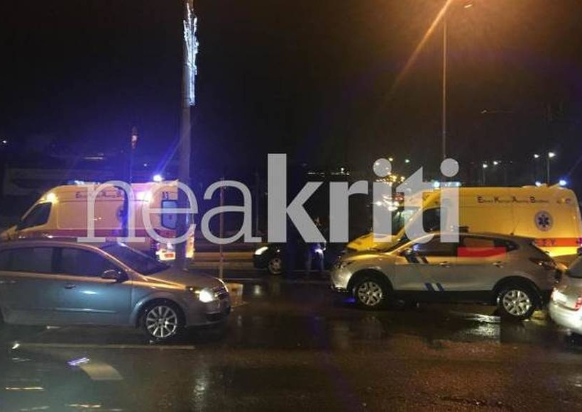 Ηράκλειο: Στο νοσοκομείο γυναίκα και παιδί μετά από τροχαίο στην παραλιακή (pics)