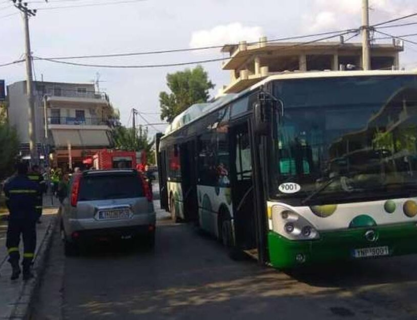 Πυρκαγιά ξέσπασε σε λεωφορείο με φυσικό αέριο
