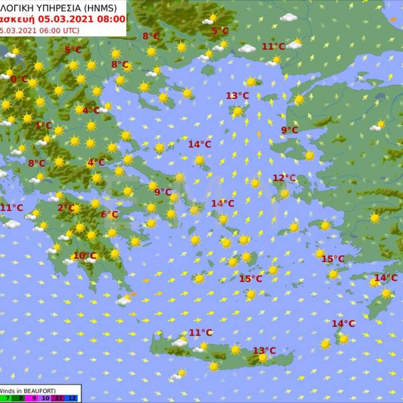 Καιρός 05.03 - 8 το πρωί