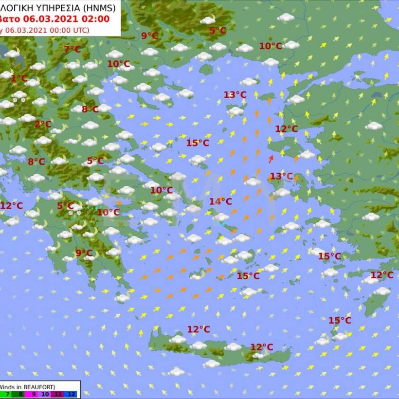 Καιρός 06.03 - 2 το πρωί