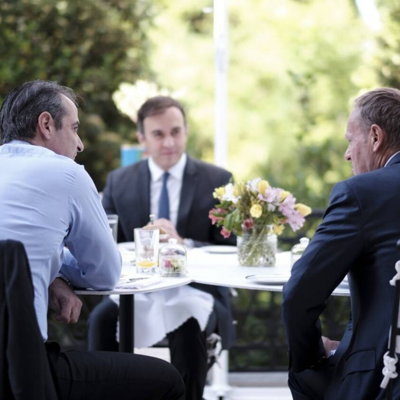 Ντόναλντ Τουσκ και Κυριάκος Μητσοτάκης