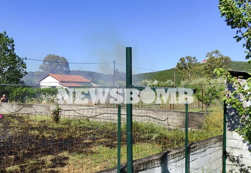 Φωτιά στην παραλία Τραγάνας