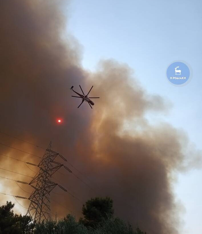 Φωτιά στη Ρόδο