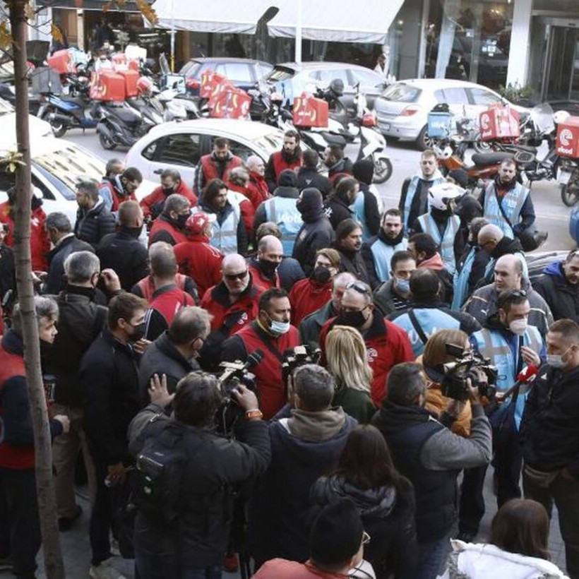 Πορεία ντελιβεράδων Θεσσαλονίκη