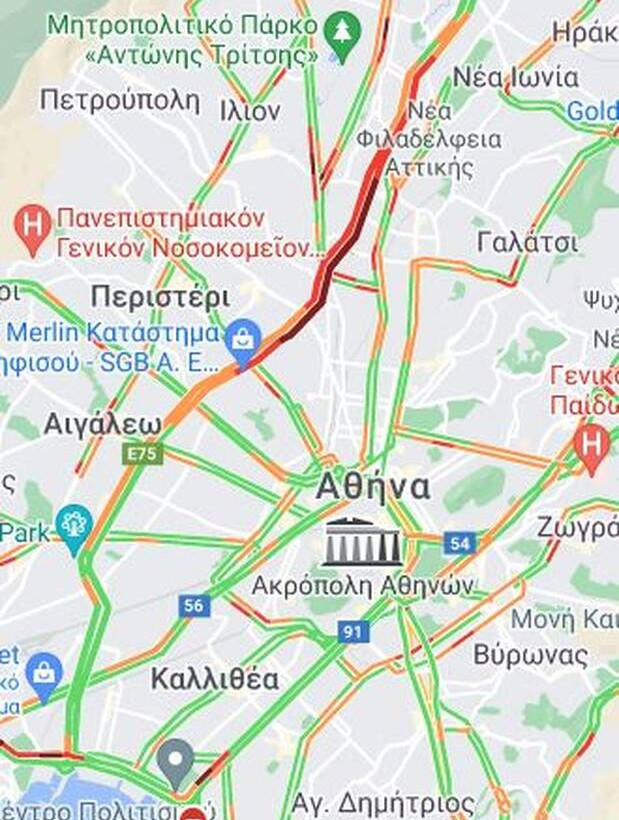 Η κίνηση στον Κηφισό