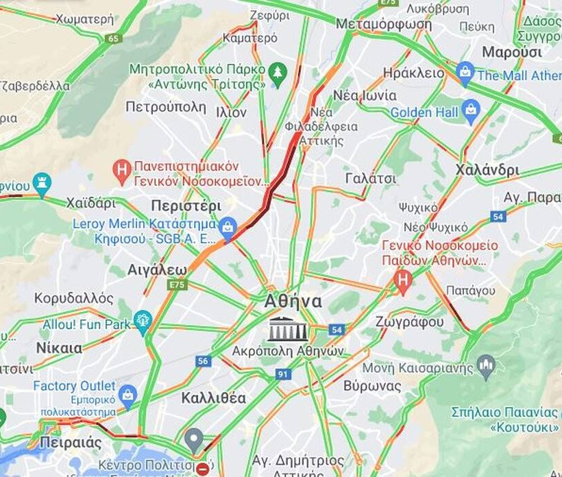 Η κίνηση στο Λεκανοπέδιο